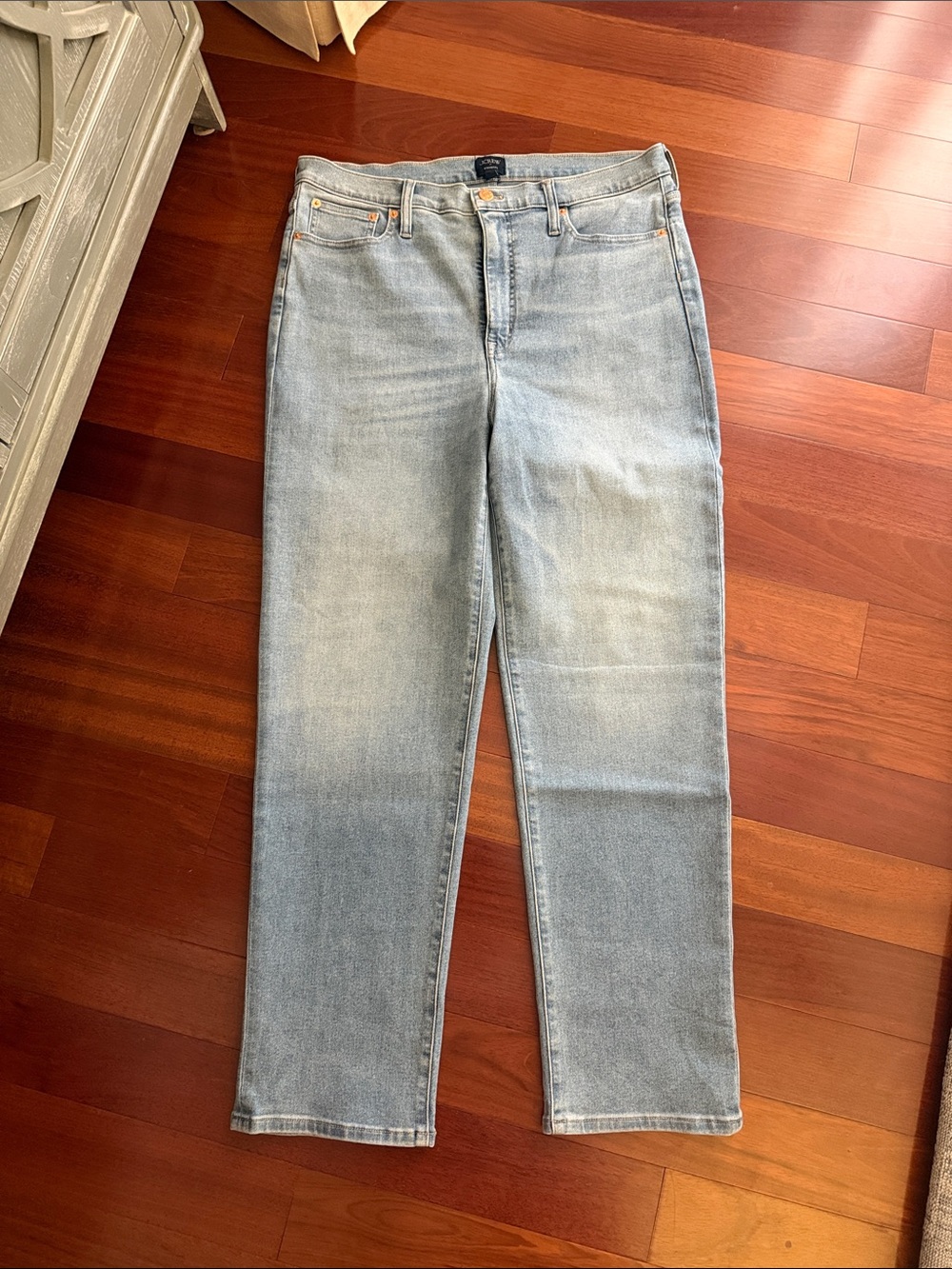 J. Crew Straight-Leg Jeans in Light Blue Wash